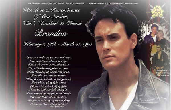 Brandon Lee – With Love & Remembrance – Inosanto Academy